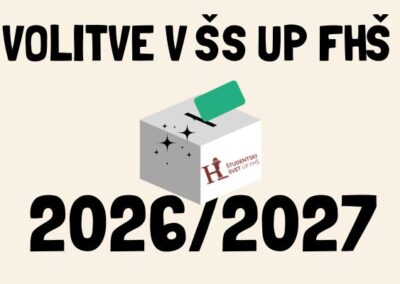 Objavljamo razpis za volitve v Študentski svet UP FHŠ 2026/2027