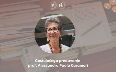 Gostujoče predavanje Alessandre Paola Caramori