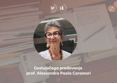 Gostujoče predavanje Alessandre Paola Caramori