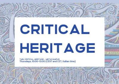 MEDUNIVERZITETNI PREDMET »CRITICAL HERITAGE« NA UNIVERZI V TRSTU, TUDI V SODELOVANJU Z UP FHŠ